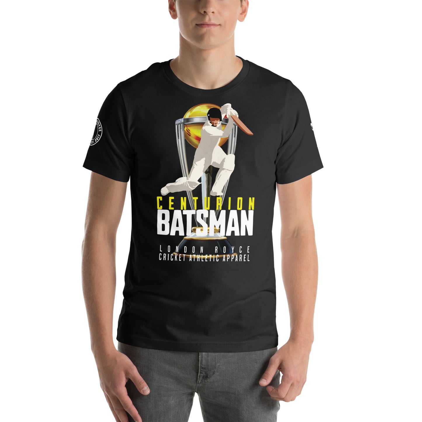 
                  
                    Centurion Batsman Graphic Cricket T-Shirt
                  
                